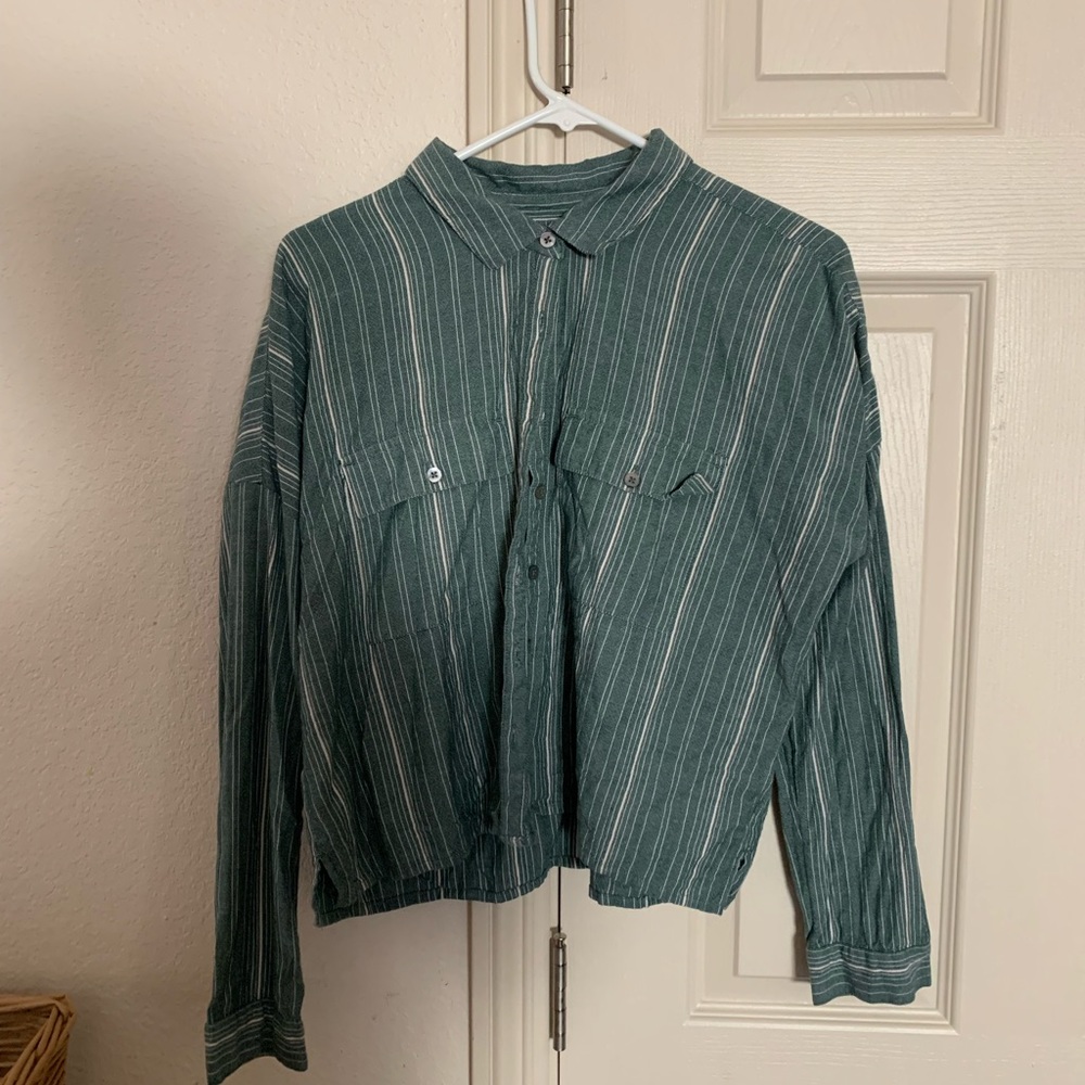 O’Neill button up crop shirt